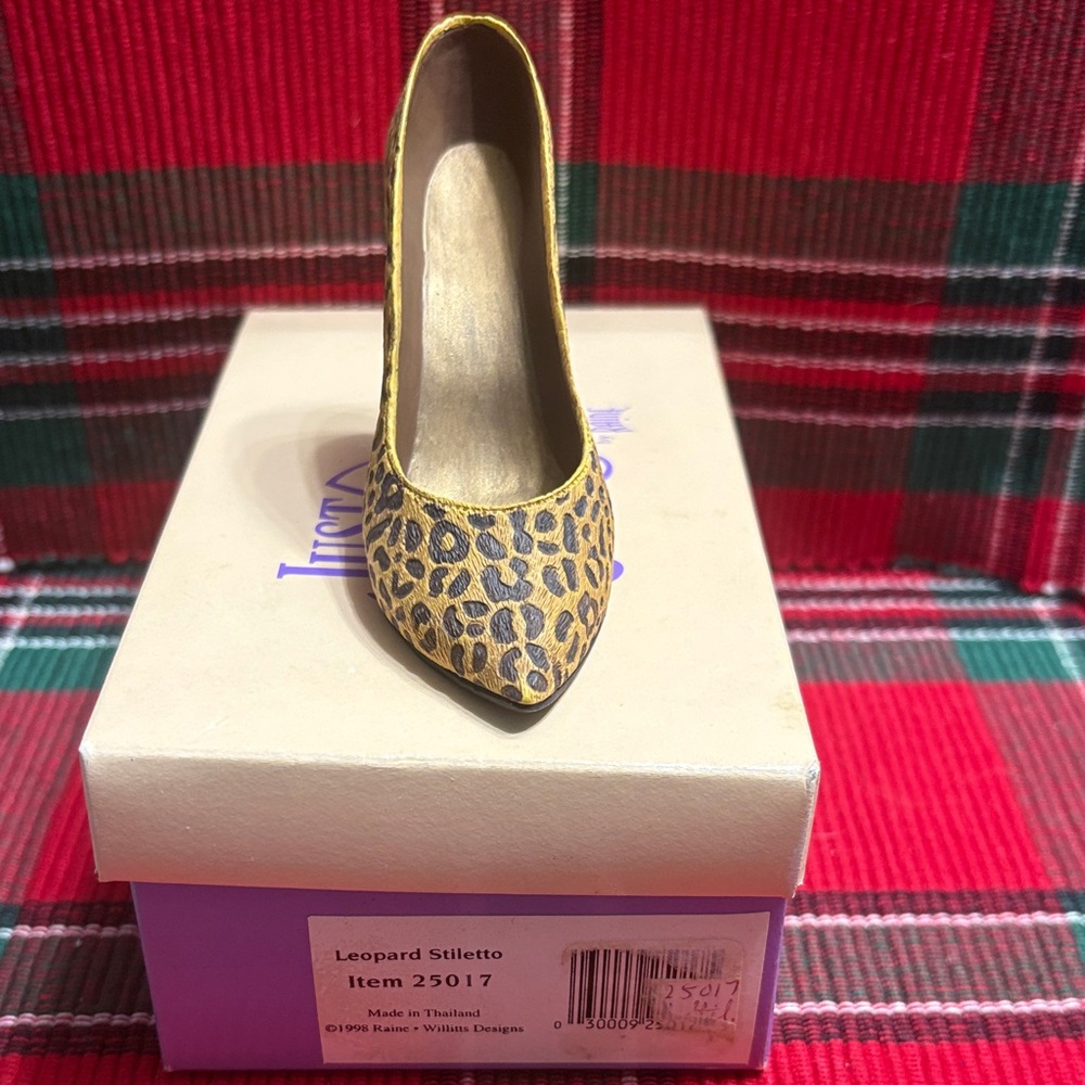 Just The Right Shoe Wild Leopard Heels - Picture 4 of 5